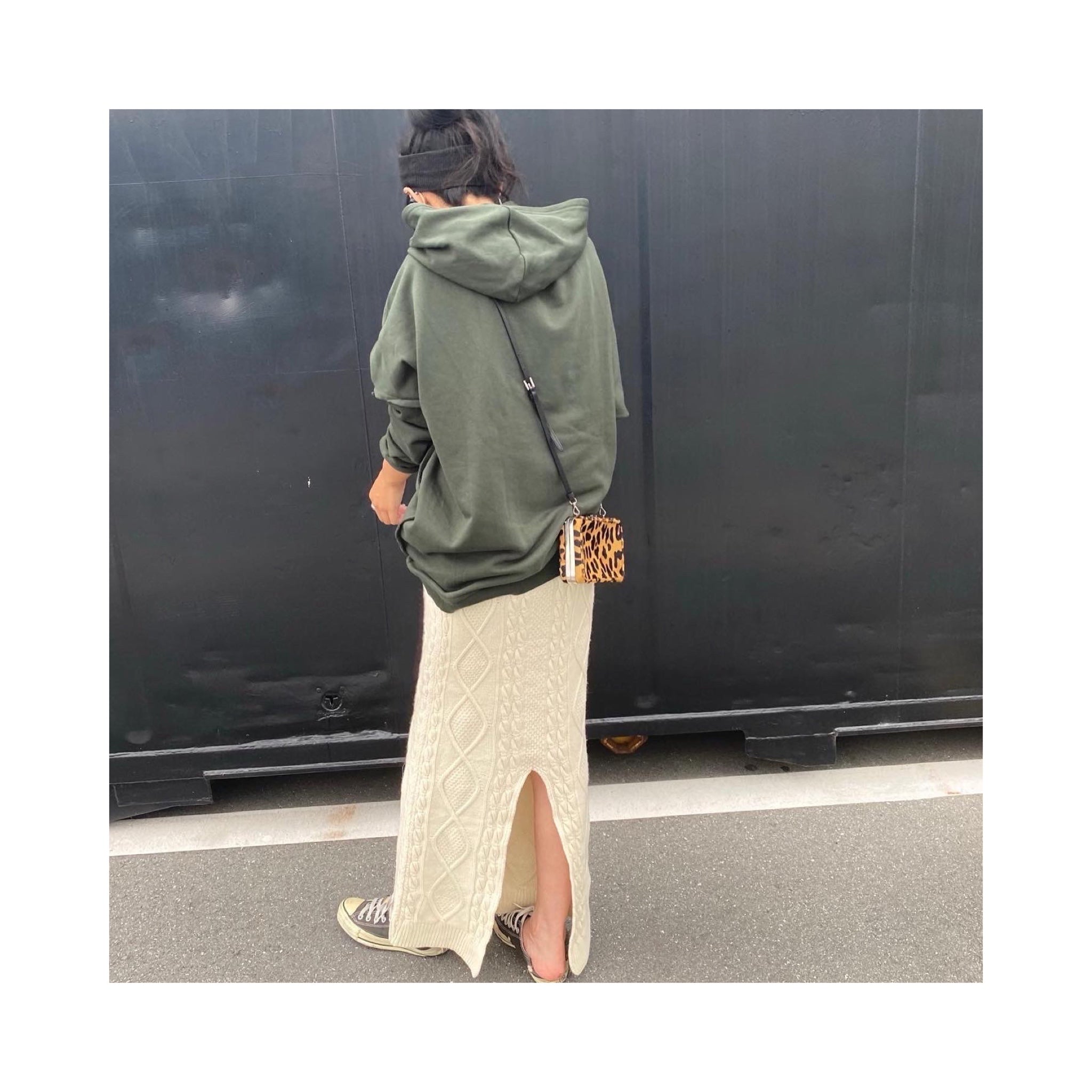 cable knit skirt