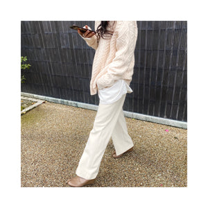 ALAIN laceup woolknit