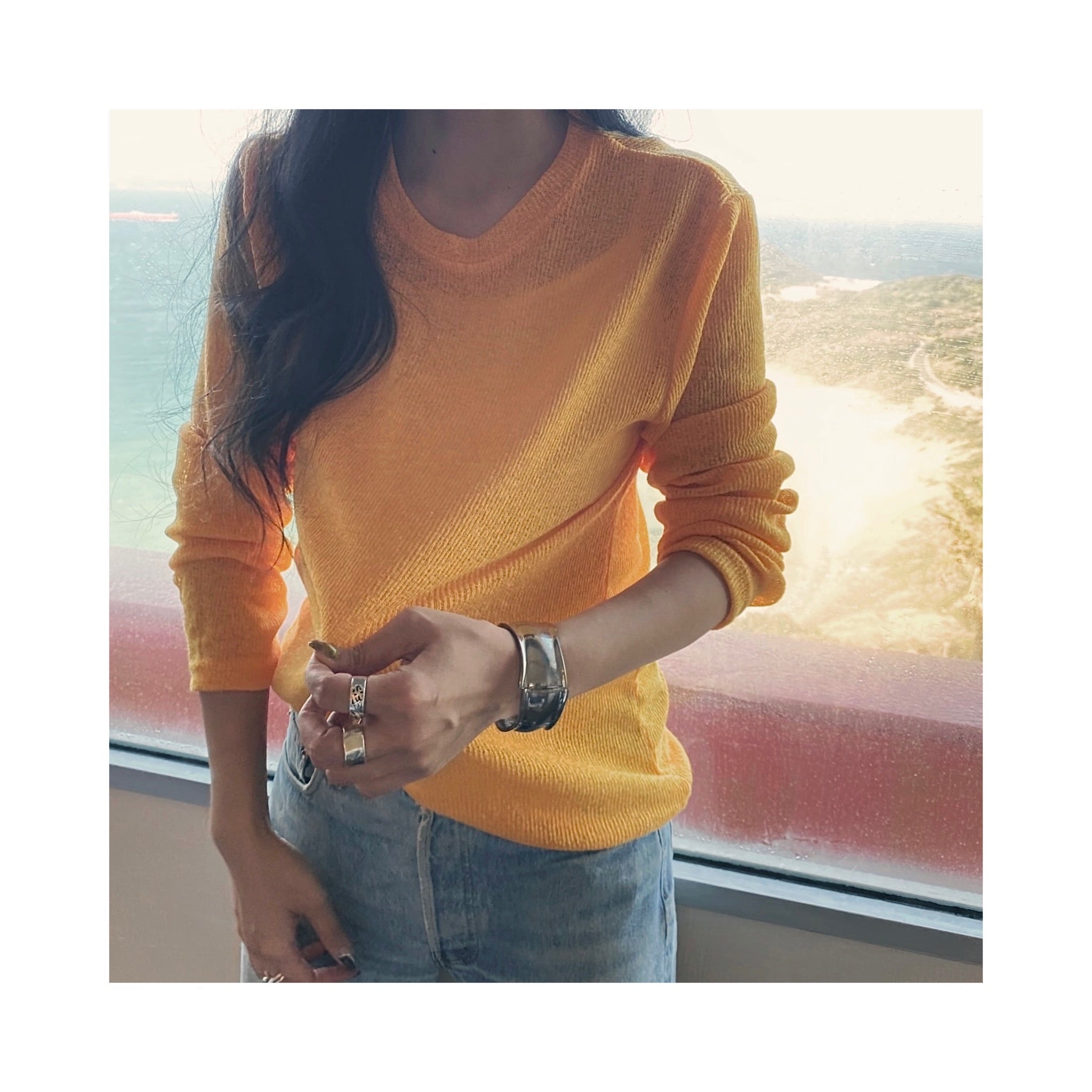 linen rib tops