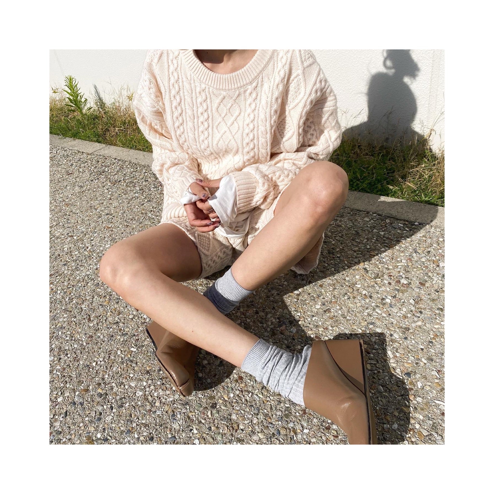ALAIN laceup woolknit