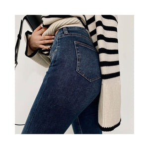 border stripe knit